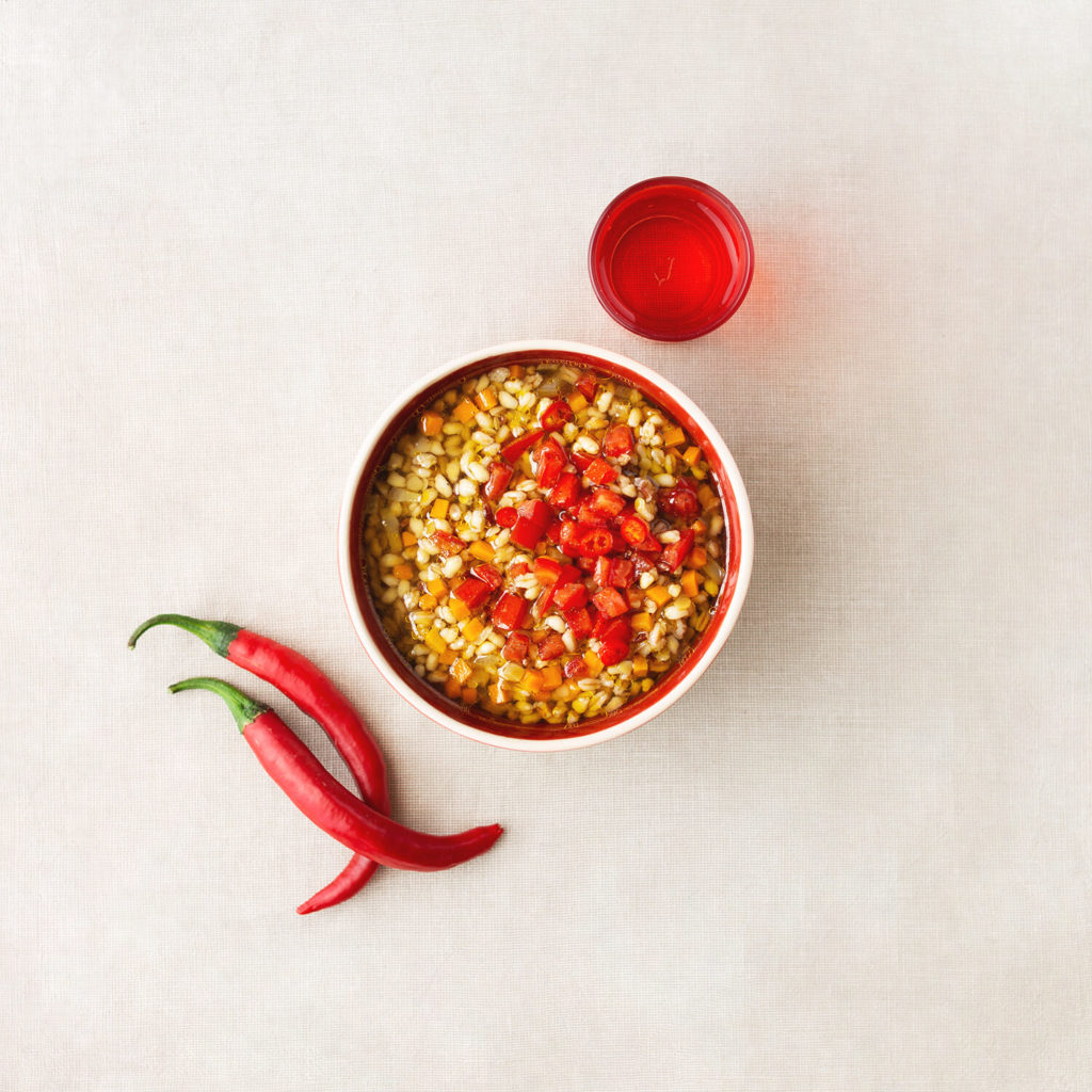 zuppa piccante topview